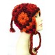 H381 Gorgeous Hand Knitted Ear Flap Woolen Hat/Cap