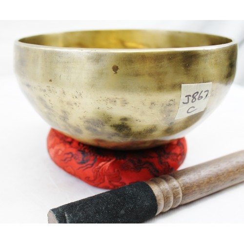 Yoga Bowl By Singing Bowl Nepal Throat Chakra and Zeal Chakras G Note Hand Hammered Tibetan Meditation Singing Bowl 4 Inches 